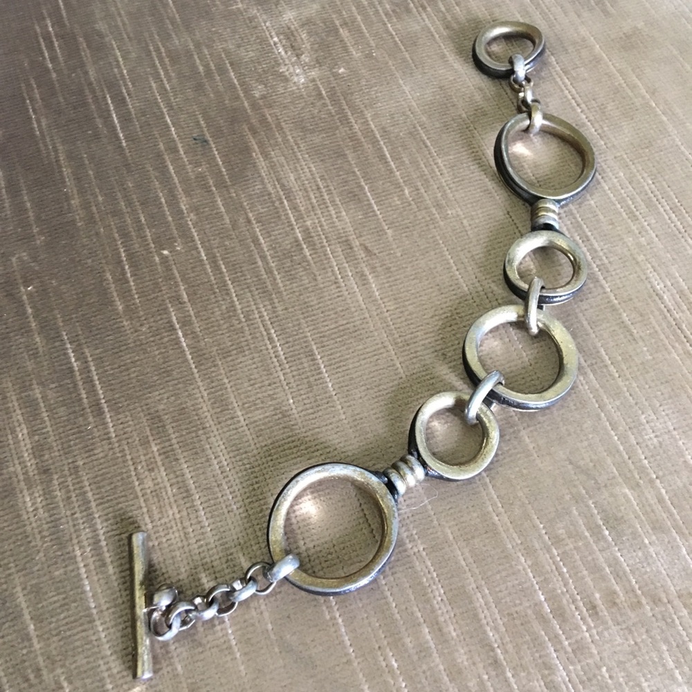 Boho Steampunk Toggle Bracelet - image 1